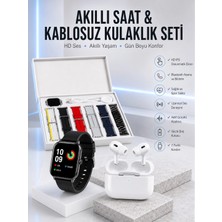 Aydogan's 7 Kordonlu Akıllı Saat ve Yeni Nesil Kulaklık Dokunmatik Ekran Android ve Ios Uyumlu