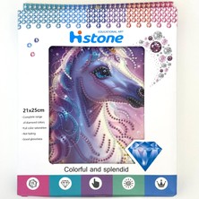 NT Boncuklu Taşlı Pano Mozaik Elmas Goblen Çocuklar Için Diamond Tablo 21 x 25 cm Şirin At