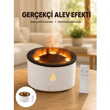Renas Store 3D Alev Efektli Hava Nemlendirici – Uzaktan Kumandalı ve 8 Saat Çalışma Süreli Yeni Nesil