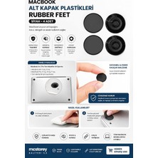 OEM MacBook Air Pro Uyumlu A1278 A1286 A1297 A1370 A1465 A1369 A1466 Alt Kapak Plastiği Rubber Feet Seti Kaymaz Taban Yenileme Parçası Darbe Önleyici Tam Uyum 2010-2017