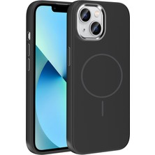 Mobilteam iPhone 15 Kılıf Ince Magsafe Halkalı Kamera Yükseltili Silikon Mbtm