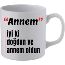 OEM Anneye Doğum Günü Hediyesi Beyaz Kupa Bardak - Seramik Çay, Kahve Hediyelik Bardağı, LH072936429378462342111