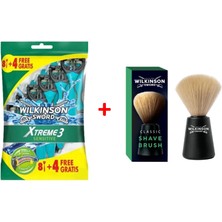 Ceylan Al Avm Sword Xtreme 3 Sensitive 8+4 Üç Bıçaklı Kullan At Tıraş Bıçağı + Soft Fiber Hayvansal Madde Içermeyen Tıraş Fırçası Seti