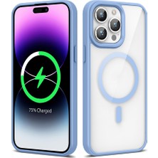 Mobilteam iPhone 14 Pro Max Kılıf Kenarlar Ince Arka Kısım Magsafe Kamera Yükseltili Silikon Mbtm