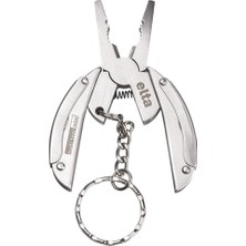 OEM Izeltaş Elta Multi Tool Mini 7 Fonksiyonlu Katlanır Çok Amaçlı Pense El Aleti Paslanmaz Çelik 75 mm