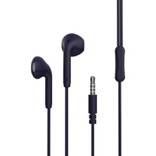 OEM Anka Cep Realme 10 Ile Uyumlu ER06 3.5mm Kulak Içi Kablolu Kulaklık Lacivert, ZR-ER06-76
