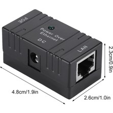 OEM Poe Güç Kaynağı Modülü, Mini Poe Birleştirici Ayırıcı Evrensel RJ45 Bağlantısı Ap Ağ Köprüsü Yönlendirici, Ağ Anahtarı, Bilgisayar Ana Bilgisayar Ağ Arabirimi Için Poe Enjektörü (Siyah)