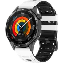 OEM Huawei ile Uyumlu Mecha Style 22MM Kordon Gt6/gt6 Pro/gt5/gt5 Pro/gt4/gt3/gt3 Pro/gt2/gt2 Pro 46MM Için Nefes Alabilen Gt6 Pro Kordonu Yumuşak Doku Çift Renk Gt6 Kordon