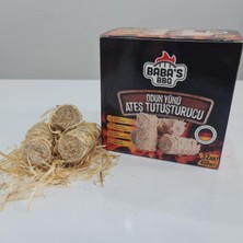 OEM Barbekü-Mangal-Ateş Tutuşturucu Ağaç Yünü (32 Adet)
