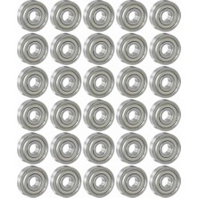 OEM Dünya Magnet 30 Adet 625ZZ Rulman - Metal Mühürlü Çok Amaçlı Bilye Rulman - 5X16X5 Ölçülerinde