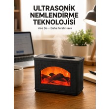 Renas Store USB Güçlü Ultrasonik Hava Nemlendirici Sessiz Çalışan 270 ml Difüzör