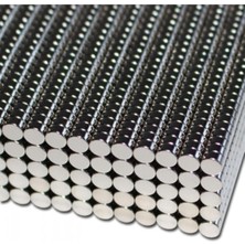 OEM Dünya Magnet 100 Adet Çap 4mm x Kalınlık 2mm Yuvarlak Güçlü Neodyum Mıknatıs