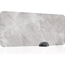 OEM Beyaz Mermer Desenli Oyuncu Gaming Mouse Pad Kauçuk Kaymaz Taban Mousepad (V4, 90X40 Xxl)