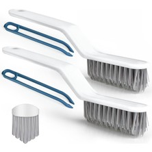 OEM 2 Parça Cımbız Temizleme Fırçası Fayans ve Ovma Fırçası Sert Harç Temizleme Fırçaları Pencere Yolu, Duş Kapısı, Mutfak, Lavabo, Köşe, Beyaz Için