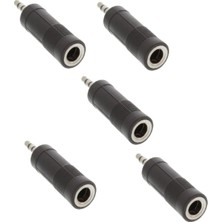 OEM 5 Adet 6.3mm Aux Ses Stereo Siteryo 3.5mm Çevirici Jack Jak Dönüştürücü Adaptör Kalın
