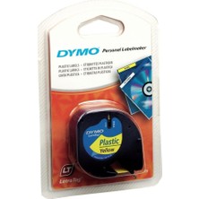 OEM Letratag Plastik Şerit (12MM x 4 Mt) - Sarı (59423)