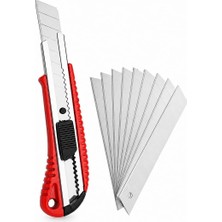 OEM Profesyonel Metal Falçata (Maket Bıçağı) ve 10 Adet Yedek Bıçak (1 Adet Maket Bıçağı + 10 Adet Yedeği)