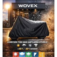 OEM Lambretta X250 Motosiklet Brandası Topcase Uyumlu Su Geçirmez Branda,örtü,siyah
