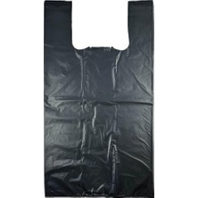 OEM Kalın Siyah Poşet Büyük Boy Hışır Atlet Poşet Market Manav Poşeti Çöp Poşeti 1 kg