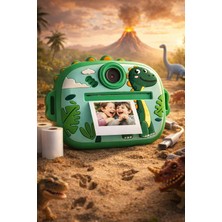 OEM Çocuk Anında Baskılı Mini Fotoğraf Makinesi Sevimli Tasarımlı Çift Kameralı Kamera