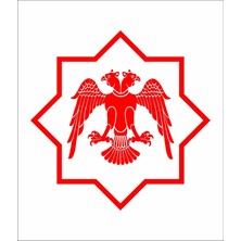 OEM Sticker Usta Selçuklu Kartalı Yıldızı Sticker Araba Oto Motosiklet Karavan Etiket 00228 Kırmızı 60X60 cm