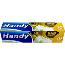 OEM Handy Vakumsuz Şeffaf Giyisi Elbise Ceket Mont Askı Kılıfı Poşeti Torbası - 10 Adetlik 1 Kutu