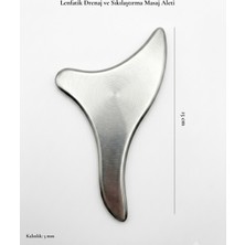 The Longevity Co Paslanmaz Çelik Lenfatik Drenaj ve Body Sculpting Gua Sha - Selülit Karşıtı Kriyo Masaj Aleti