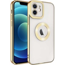 iPhone 12 Kılıf Kamera Lens Korumalı Logo Gösteren Ince Hafif Case 4u