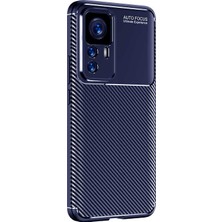 Xiaomi Mi 12T Pro Kılıf Karbon Görünümlü Silikon Kamera Korumalı Üstün Koruma Case 4u