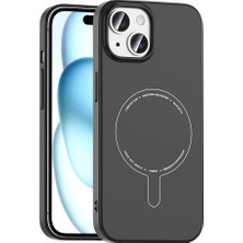 iPhone 15 Kılıf Ultra Ince Sert Hafif Magsafe Kamera Korumalı Case 4u