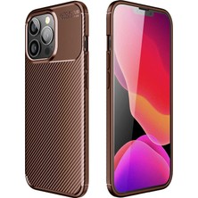 iPhone 13 Pro Kılıf Karbon Görünümlü Silikon Kamera Korumalı Üstün Koruma Case 4u