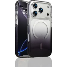Zore iPhone 17 Pro Kılıf Renk Geçişli Magsafe Şeffaf Kamera Yükseltili Silikon Srgl