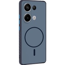 Zore Xiaomi Redmi Note 13 Pro 4g Kılıf Kamera Lens Korumalı Magsafe Destekli Silikon Srgl