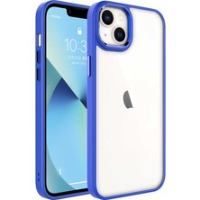 iPhone 14 Plus Kılıf Şeffaf Arka Yüz Kamera Yükseltili Silikon Case 4u