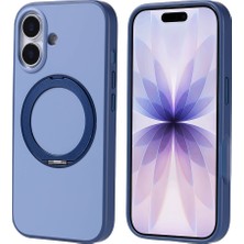 Tılsım Tekno iPhone 17 Kılıf 360 Derece Döner Standlı Magsafe Kamera Yükseltili Silikon Tstk