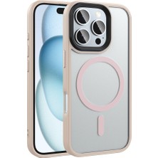iPhone 16 Pro Max Kılıf Magsafe Destekli Kamera Yükseltili Mat Parmak Izi Tutmayan Silikon Case 4u