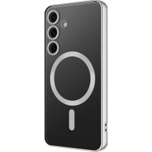 Mobilteam Galaxy S24 Kılıf Magsafe Kamera Lens Korumalı Logo Gösteren Ince Hafif Mbtm