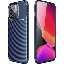 iPhone 13 Pro Kılıf Karbon Görünümlü Silikon Kamera Korumalı Üstün Koruma Case 4u