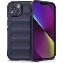 Ardemix iPhone 14 Kılıf Kamera Korumalı Esnek Silikon Parmak Şeritli Admx