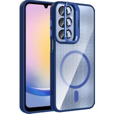 Ardemix Galaxy A56 Kılıf Kamera Standlı Magsafe Destekli Şeffaf Arka Yüz Silikon Admx