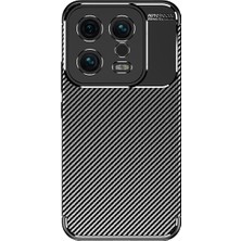 More TR Xiaomi Mi 13 Kılıf Karbon Görünümlü Silikon Kamera Korumalı Üstün Koruma Mtr