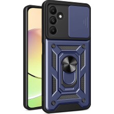 More TR Galaxy A15 Kılıf Sürgülü Kamera Koruyucu Manyetik Standlı Tank Koruma Mtr