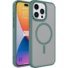 Ardemix iPhone 15 Pro Kılıf Magsafe Destekli Kamera Yükseltili Mat Parmak Izi Tutmayan Silikon Admx