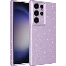 More TR Galaxy S24 Ultra Kılıf Kamera Korumalı Simli Silikon Üstün Koruma Mtr