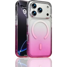 Ardemix iPhone 17 Pro Max Kılıf Renk Geçişli Magsafe Şeffaf Kamera Yükseltili Silikon Admx
