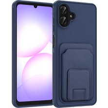 Ardemix Galaxy A07 Kılıf Kartlıklı Standlı Kamera Yükseltili Silikon Admx