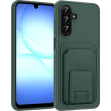 Ardemix Galaxy A17 Kılıf Kartlıklı Standlı Kamera Yükseltili Silikon Admx