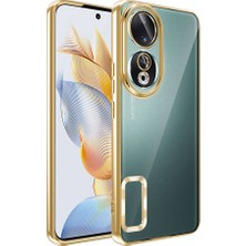 More TR Honor 90 Kılıf Kamera Lens Korumalı Logo Gösteren Ince Hafif Mtr
