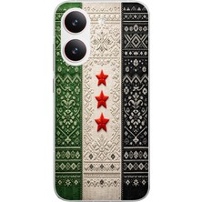 Le Balvo Poco X8 Pro Uyumlu Suriye Bayrağı Dokuma Baskılı Silikon Kılıf