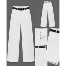 Ymr Moda Kemerli Palazzo Jeans